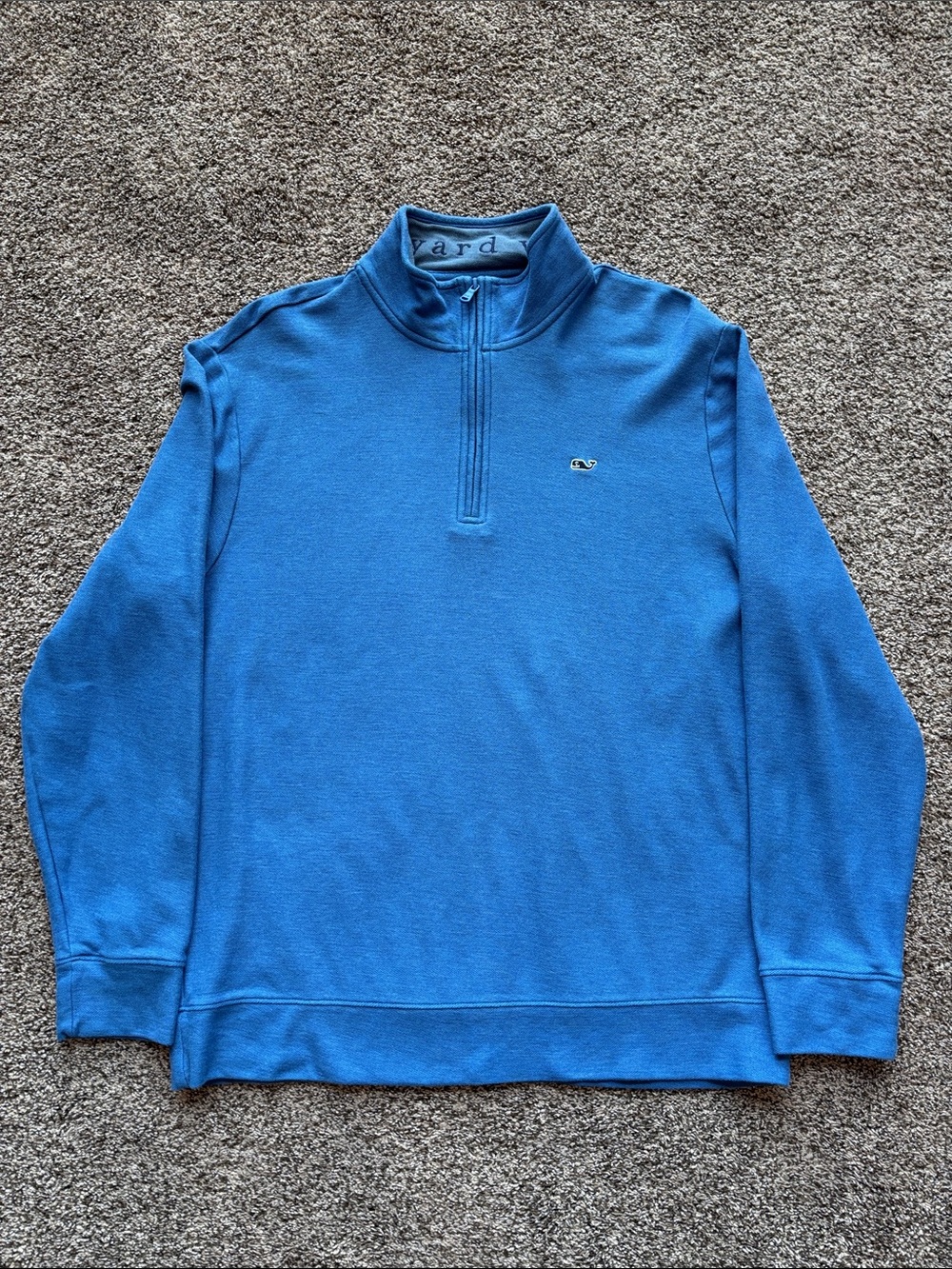 NWOT Vineyard Vines Men’s Bright Blue Quarter-Zip Pullover